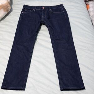 Evisu Dark Blue Straight Jeans